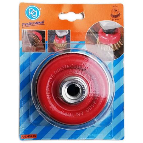 Spazzola a tazza a mazzetti ritorti 85mm m14 - Foto 1