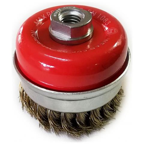 Spazzola a tazza a mazzetti ritorti 85mm m14 - Foto 4