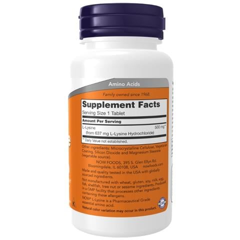 L-lysine 500 Mg 100 Tablets - Vitamine - Foto 3