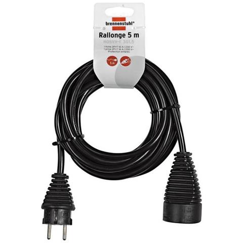 1165441 - Prolunga Elettrica Da 5 M, H05vv-f 3g1.5, Nero Colorato - Foto 2