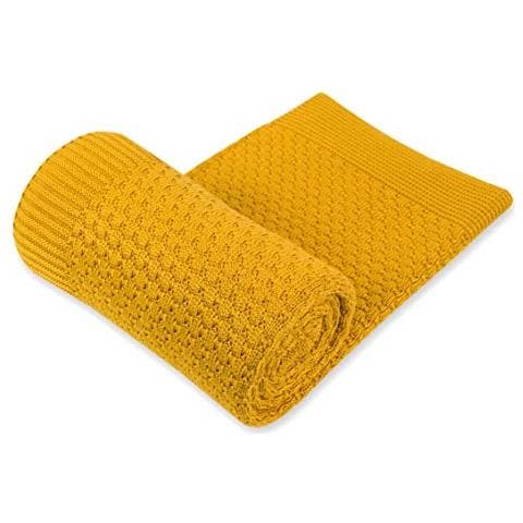 Coperta In 100% Bambù, Lavorata A Maglia, Per Ragazzi E Ragazze, Morbida E Morbida, Ideale Per La Casa, Adatta Per Persone Allergiche, Dimensioni Naturali 80 X 100 Cm - Foto 4