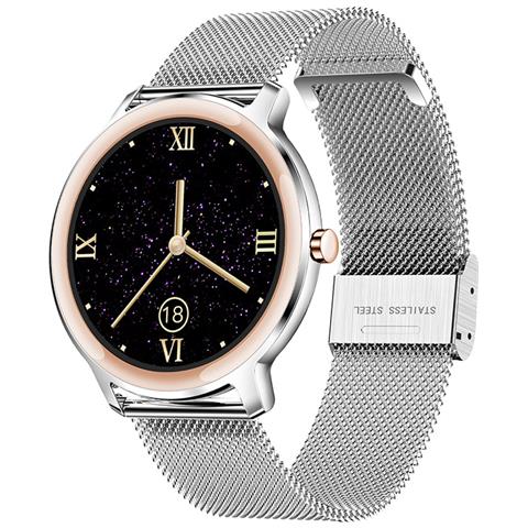 HTN - Luxury Smartwatch Donna Uomo Full Touch Frequenza Cardiaca Sport Smart  Watch Per Ios Android | orologi Intelligenti (cinturino In Acciaio Argento)  - ePRICE