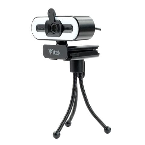 Webcam con Microfono W401L - Full HD, 30FPS, Luce LED 3 mode, USB, treppiede - Foto 2