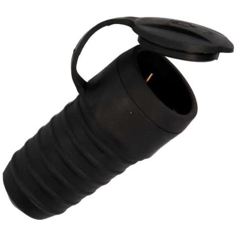 Presa Stagna In Gomma Nera Con Valvola R42110 - Foto 1