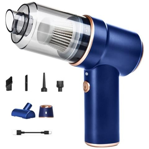 Aspirapolvere Portatile Per Auto, Potente Aspirazione E Ricaricabile Bianco 96889110 - Foto 10