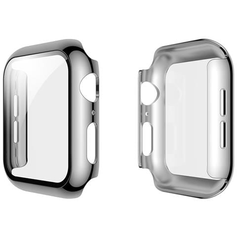 Cover Per Apple Watch 41mm Protezione Completa Con Vetro Temperato, Argento - Foto 1