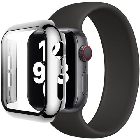 Cover Per Apple Watch 41mm Protezione Completa Con Vetro Temperato, Argento - Foto 2