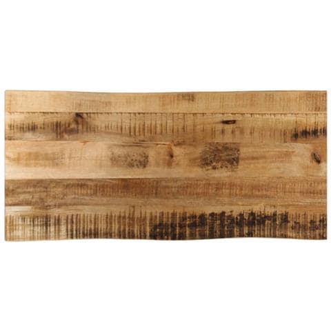 Piano Tavolo Bordi Vivi 100x40x3,8 Cm Legno Di Mango Grezzo - Foto 1