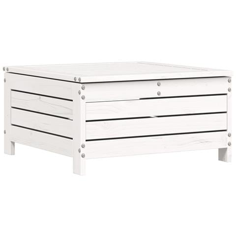 Set Divani da Giardino 6 pz Bianco in Legno Massello di Pino - Foto 2