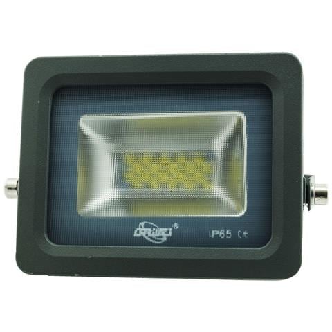 Faro Led Smd Slim Faretto Esterno Ip65 Luce 6000k Bianco Freddo Grigio 10w - Foto 1