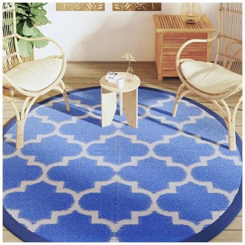 Tappeto Da Esterno Blu 200 Cm In Pp - Foto 3