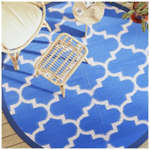 Tappeto Da Esterno Blu 200 Cm In Pp - Foto 1