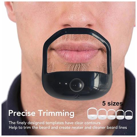 Modello Per Modellare La Barba - Nero - Foto 2