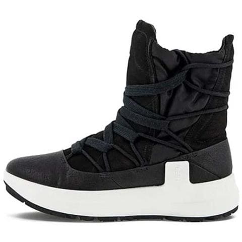 Solice Yakmoon Stivali Da Neve Da Donna In Pelle Nera Isolati In Gore-tex 35 - Foto 3