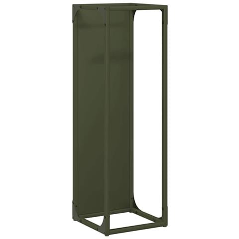 Rastrelliera per Legna da Ardere Verde Oliva 25x25x80 cm - Foto 1