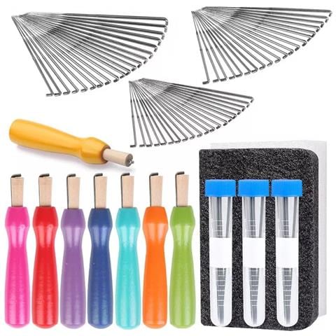 Kiteltrimento Ad Ago Con Aghi, Manici In Legno E Cuscinetti In Schiuma - Foto 1