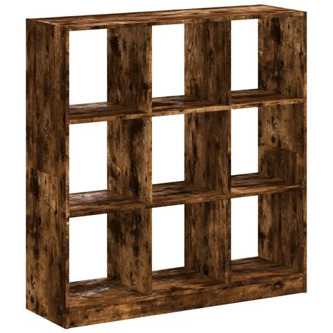 Libreria Rovere Fumo 102x32x108 Cm In Legno Multistrato - Foto 2
