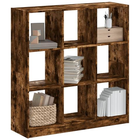 Libreria Rovere Fumo 102x32x108 Cm In Legno Multistrato - Foto 1