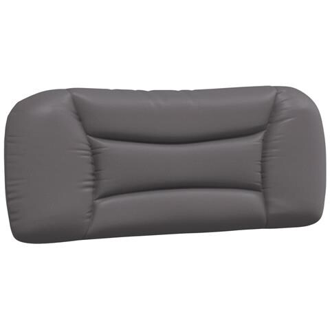 Cuscino Testiera Grigio 100 Cm In Similpelle - Foto 2