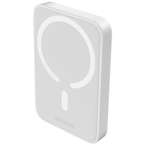 P10059002223-00 Batteria Portatile 6000 mAh Carica Wireless Bianco - Foto 1