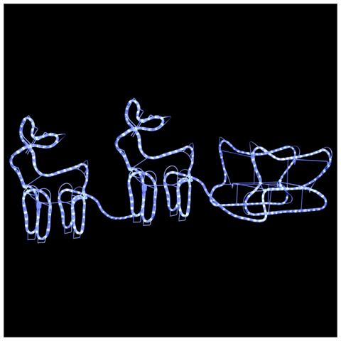 Lusso Casadino - Renne E Slitta Decorazione Natalizia Per Esterni 576 Led - Foto 1