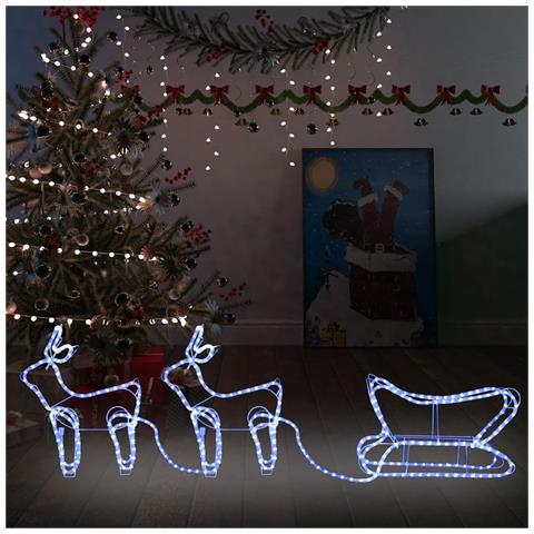 Lusso Casadino - Renne E Slitta Decorazione Natalizia Per Esterni 576 Led - Foto 8