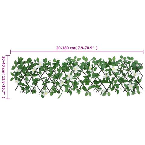 Traliccio Edera Artificiale Espandibile Verde 5pz 180x30 Cm - Foto 7