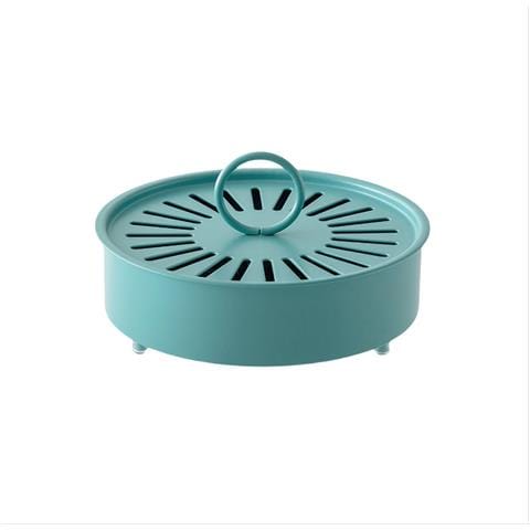 Elegante Porta Zampironi In Acciaio Al Carbonio Con Coperchio Blue - Foto 1