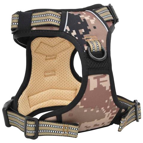 Pettorina Cani Guinzaglio Collare Regolabile Marrone Mimetico M - Foto 10