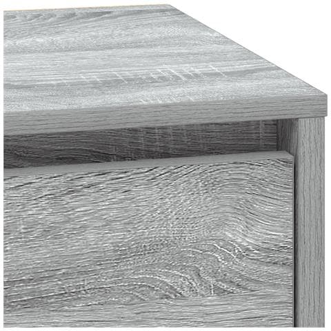 Mobiletto da Comodino con Luci LED Grigio Sonoma 39x34,5x50 cm - Foto 9