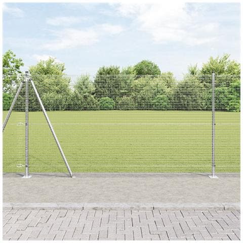 Recinzione Metallica Saldato con Base in Cemento 50 x 1,2 m - Foto 2