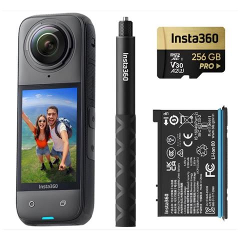 X4 Adventure Bundle fotocamera per sport d'azione 72 MP 8K Ultra HD CMOS 25,4 / 2 mm (1 / 2") Wi-Fi 602 g - Foto 1