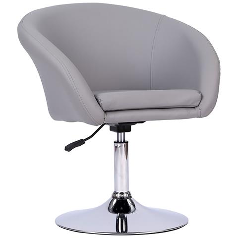 Sgabello Da Bar In Similpelle Grigio Gabin - Foto 1