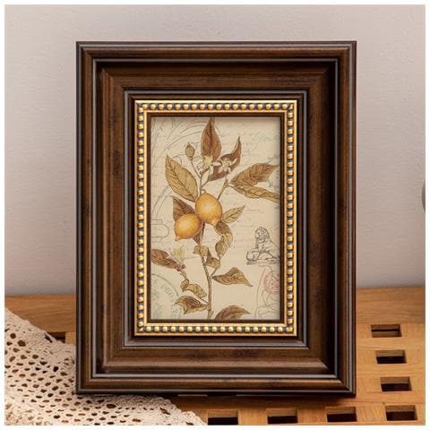 Cornice Portafoto Quadrata Stile Vintage Americano Europeo - Oro & Caffè 9 Inch - Foto 2