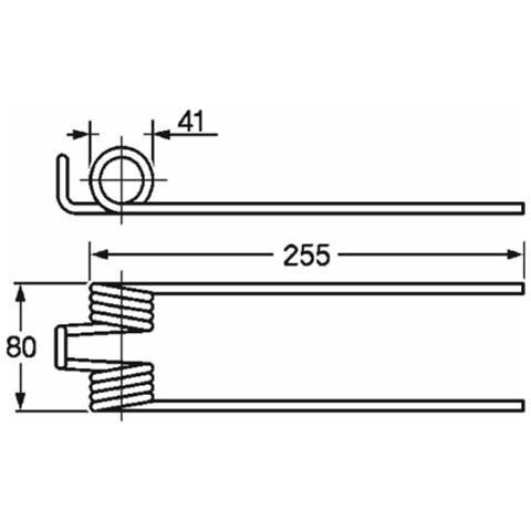 Dente Ranghinatore L 255 Filo 6 Fontanesi Ff34 Confezione Da 10 Pezzi - Foto 1
