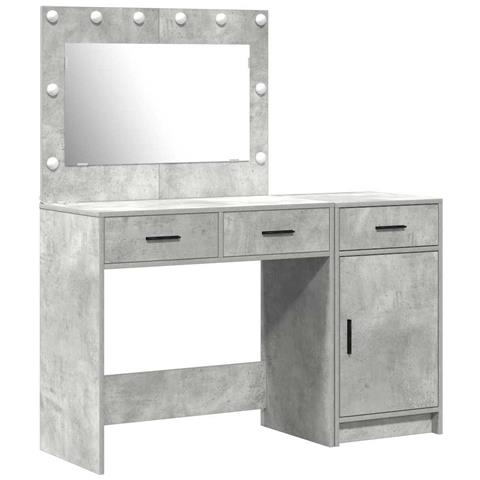 Tavolo da Trucco 2 pcs Grigio 40 x 41 x 75 cm Legno multistrato - Foto 1