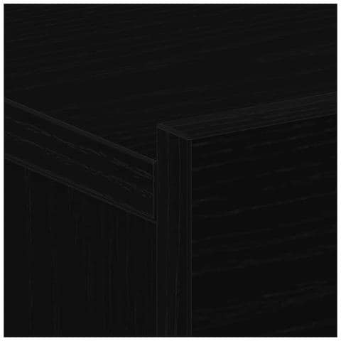 Armadio da Notte Rovere nero 40 x 30 x 30 cm Legno multistrato - Foto 9