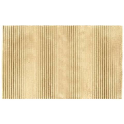 Tappeto Rettangolare Naturale Chiaro 60x100 cm in Bambù - Foto 1