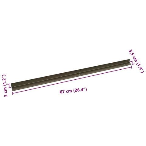 Paragradini 10 pcs Champagne 67 cm Alluminio - Foto 8