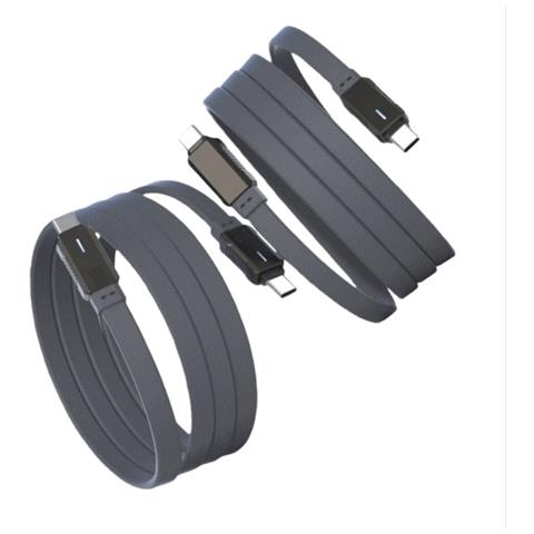 Cavo Dati Ricarica Rapida C-c: Silicone & Lega Di Zinco, Supporta Ricarica Rapida Pd - Foto 2