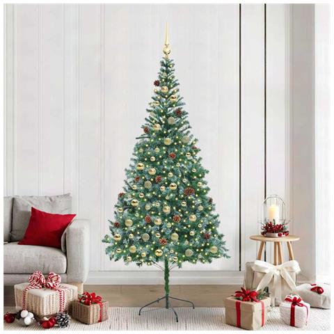 Albero di Natale artificiale Verde 210 cm PVC e Acciaio - Foto 2