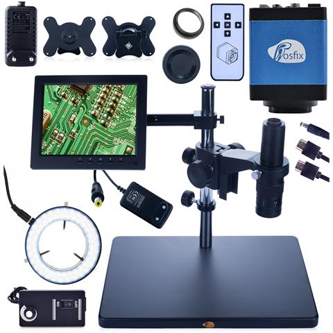Mikroscopio Digitale Earth Pro Mcep-0.5x - Zoom 7x-45x, Display 8"", Illuminatore 56xled, Telecamera Draco Blue Pro | Uso Professionale - Foto 1