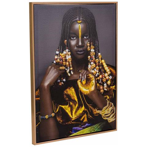 Quadro Dipinto A Mano Con Rilievo Nero 52,5 X 72,5 X 3h Cm - Foto 1