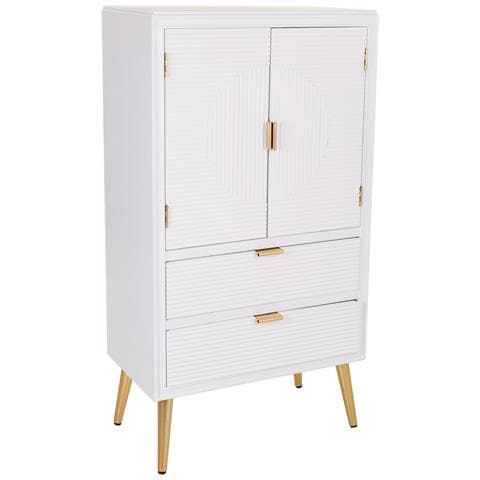 Armadio In Legno Bianco 62x36,5x118h - Foto 1
