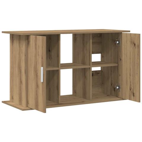 Supporto per acquario artigianale in rovere 101x41x58 cm in legno ingegnerizzato - Foto 1