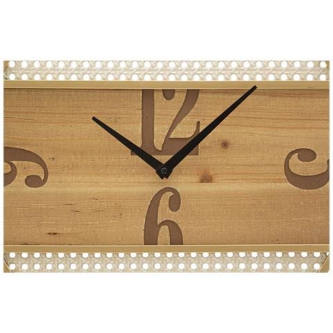 Orologio Da Parete Fuji Con Inserti In Paglia Di Vienna E Legno - Foto 2