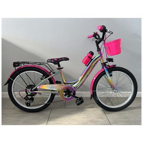 Bici 20 Telaio Cromatizzato Multicolore Modello Starcolor 6v Bicicletta Nuovo Modello Luci Led - Multicolore - Foto 1