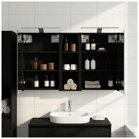 Set di Armadi da Bagno con porta 3 pcs 100 x 10,5 x 60,5 cm - Foto 2