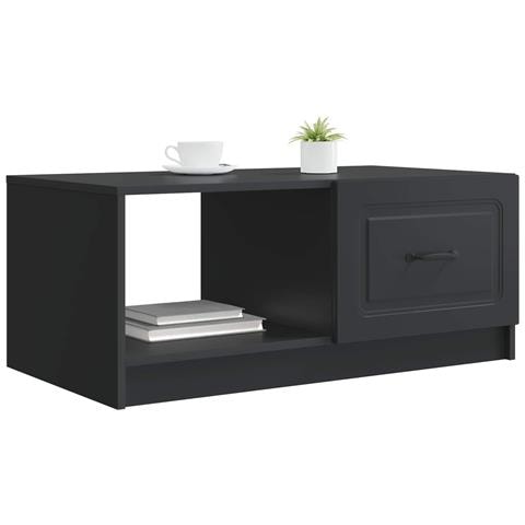 Tavolino da salotto Nero 90 x 50 x 37 cm Legno ingegnerizzato - Foto 2