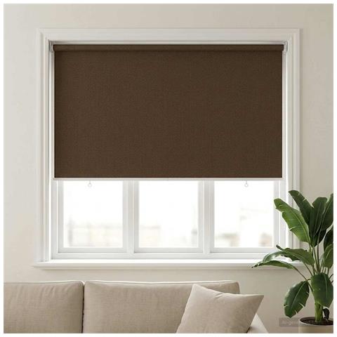 Tenda a Rullo Esterno Blocco UV 90% Marrone 140 x 140 cm HDPE - Foto 2
